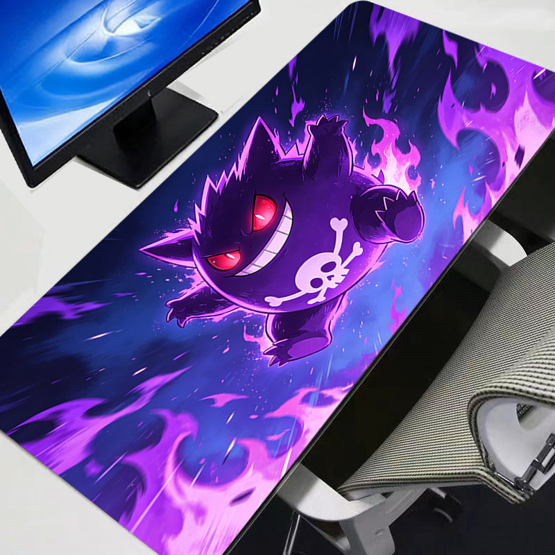 Gaming Accessories For Your Desk - Mouse Pad Gengar Pokemon Pikachu Anime