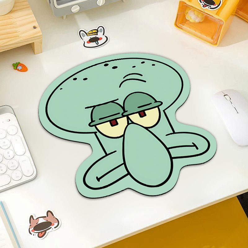 Gaming Accessories In Japan - SpongeBo Squidward Cartoon Mouse Pad Cute