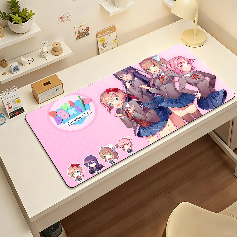 Game DDLC cute girl Mouse Pad  - Gaming Accessories On Sale のレビューと価格