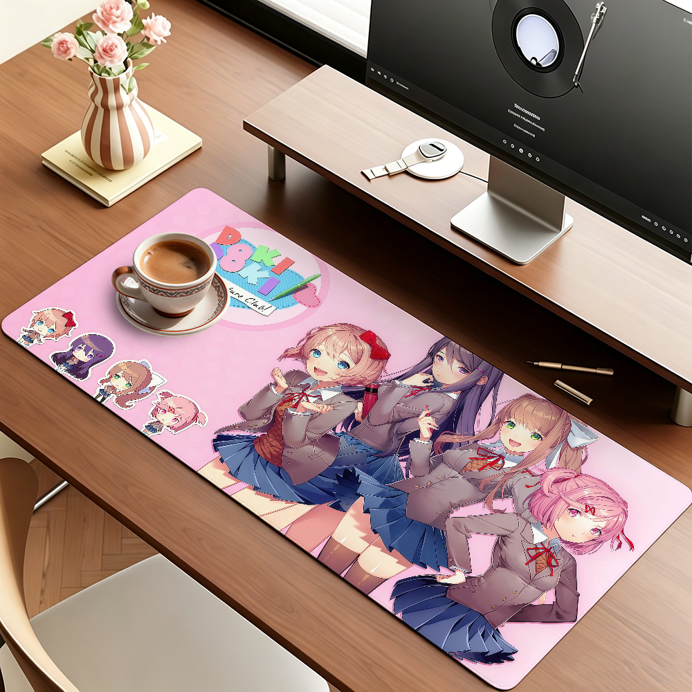 Game DDLC cute girl Mouse Pad  - Gaming Accessories On Sale のレビューと価格