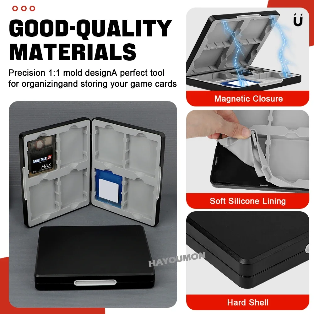 Portable 8 in 1 Game Card Stor - Gaming Accessories Box のレビューと価格