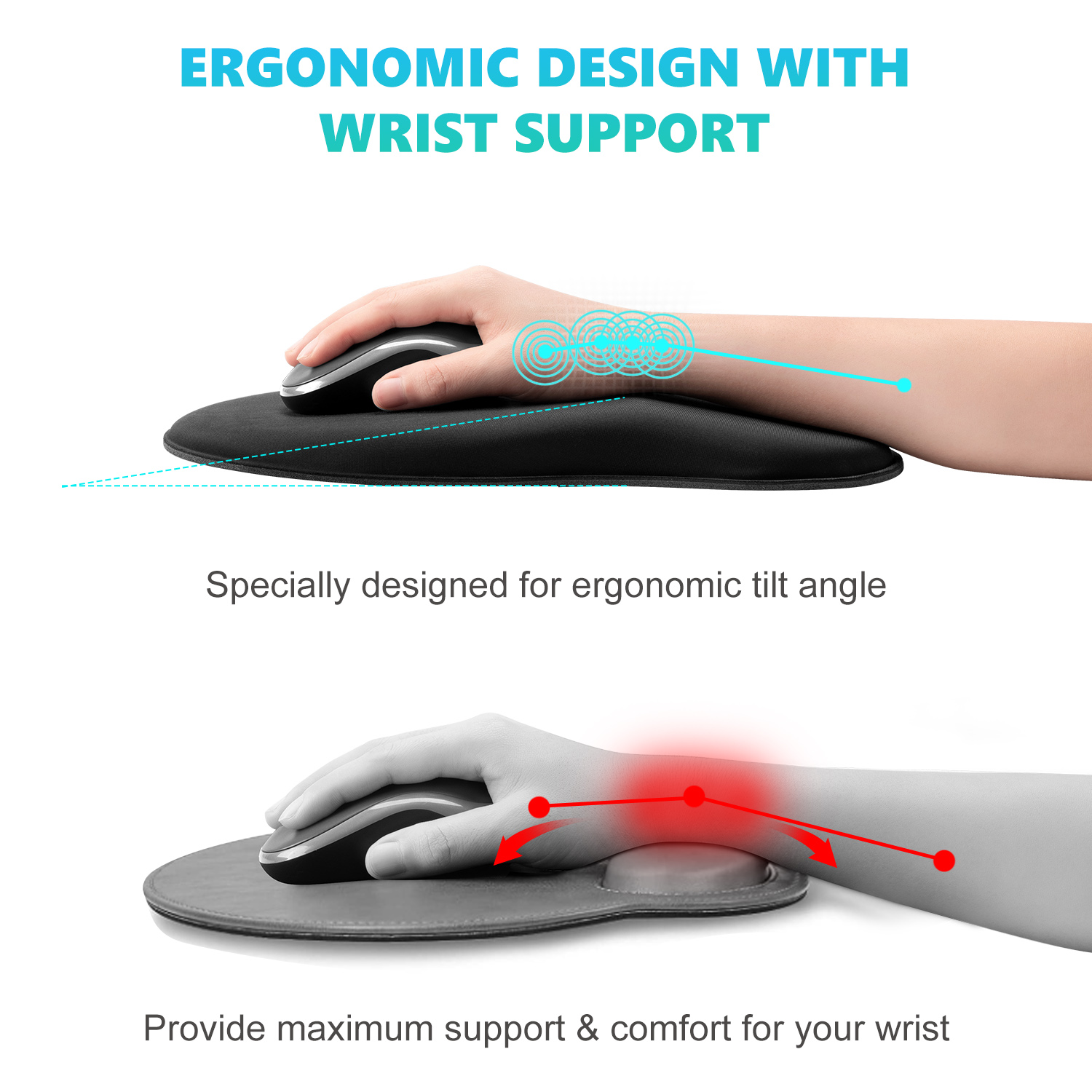 Ergonomic Mouse Pad with Wrist - Gaming Accessories On Sale のレビューと価格