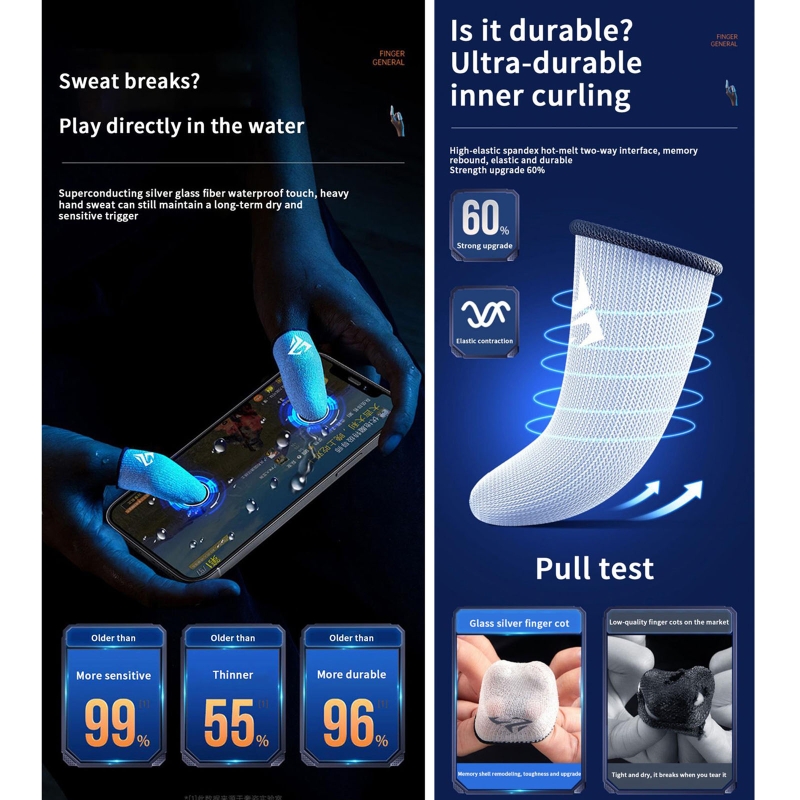 1 Pair Gamer Finger Sleeves Sw - Gaming Accessories Bundle のレビューと価格