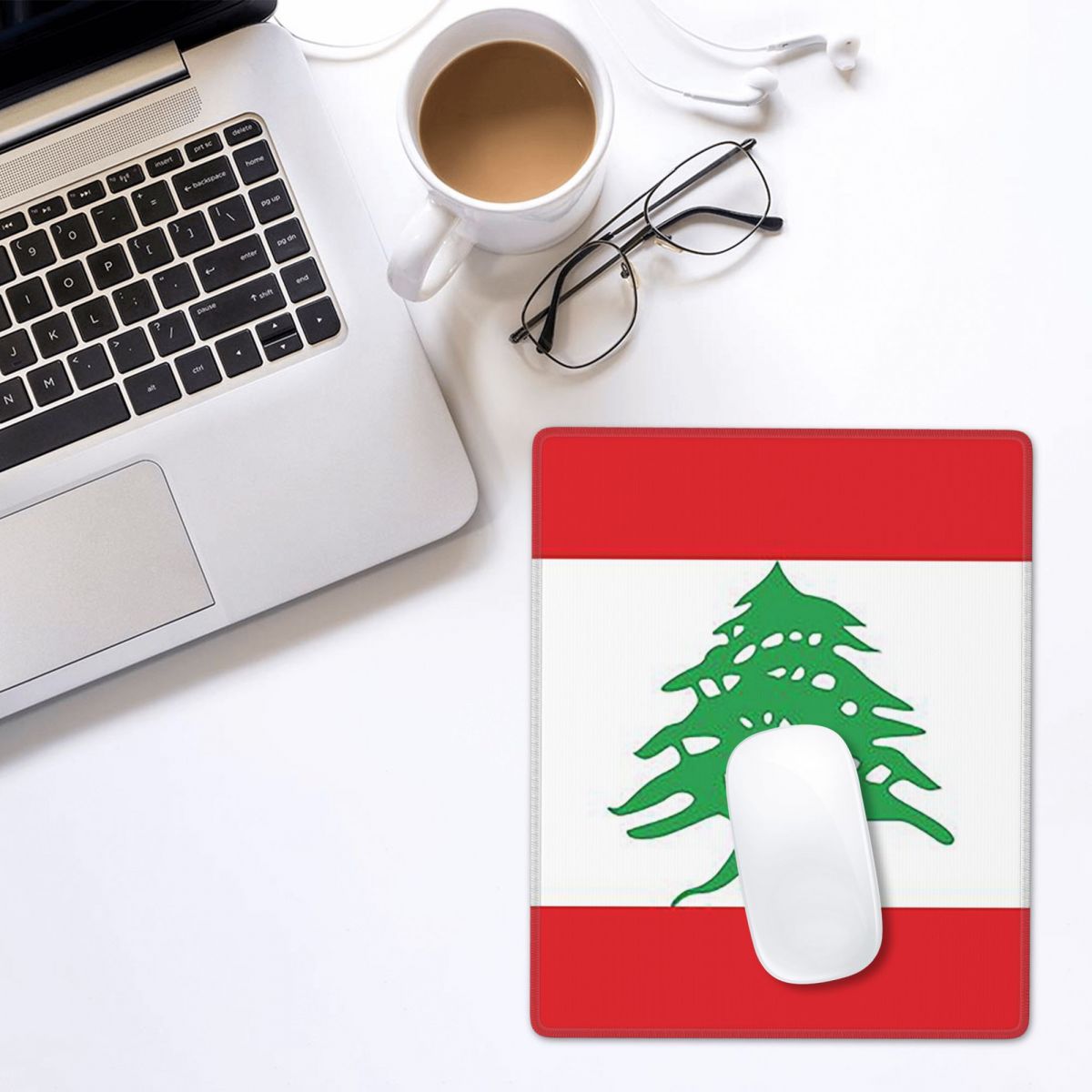 Flag Of Lebanon Mouse Pad Game - Gaming Accessories Lebanon のレビューと価格