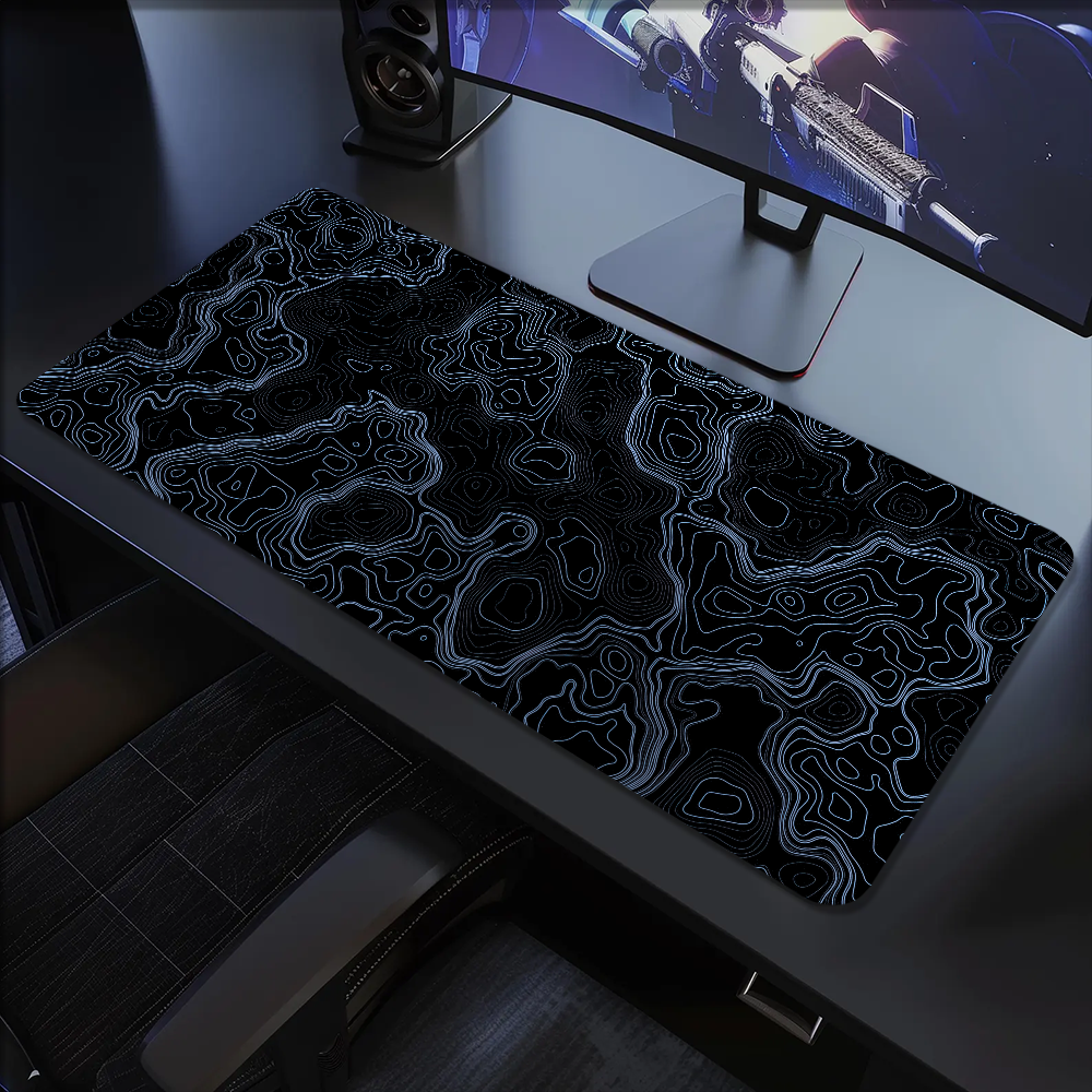 Map Multi Grey Abstract topogr - Gaming Accessories On Sale のレビューと価格